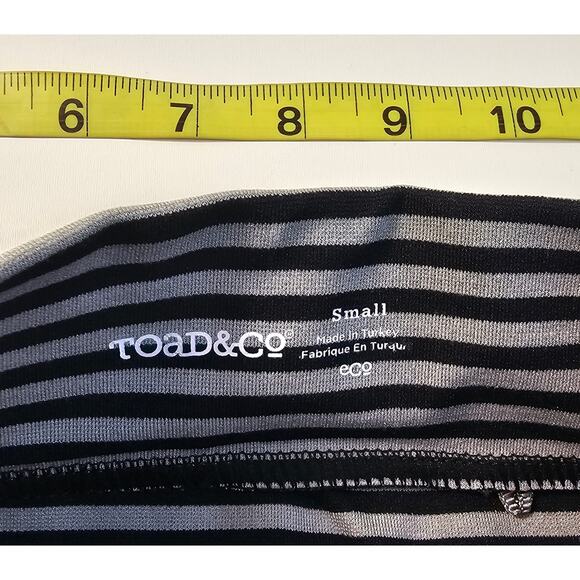 NWOT Toad & Co Paseo striped active skirt with zip pocket stretch pencil comfort - Picture 6 of 9